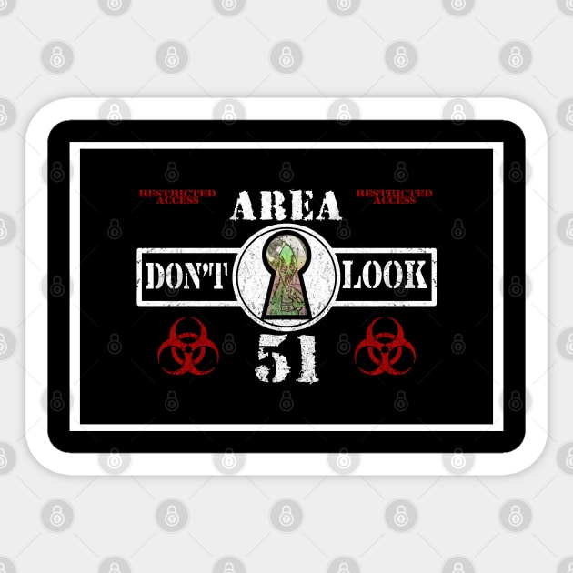Area 51 Sticker by ImpArtbyTorg